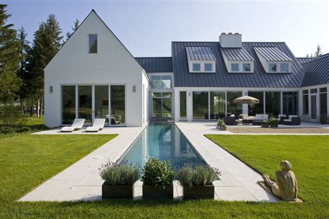 stucco house with metal roof